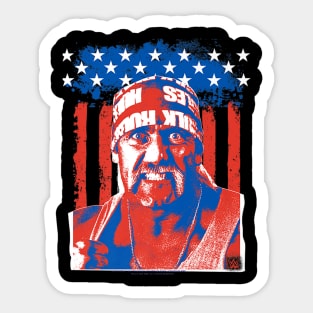 Hulk Hogan Patriotic Americana Sticker